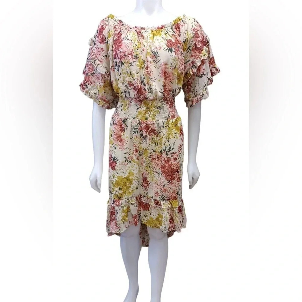 Umgee Off The Shoulder Floral Dress Size XL